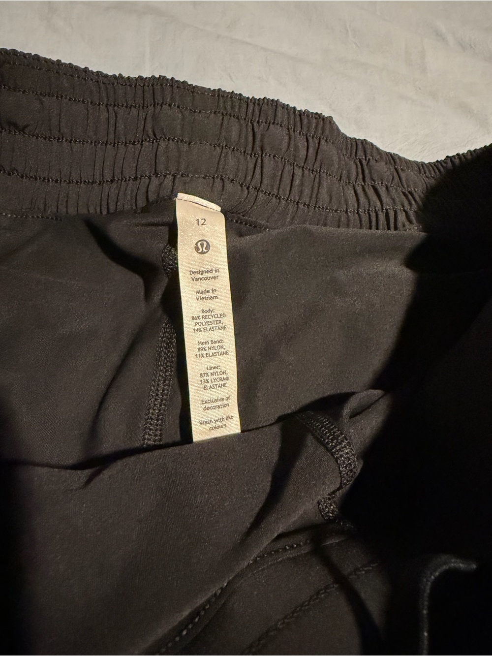 lululemon athletica Black Athletic Skirt size 12 with Tags - Picture 3 of 5